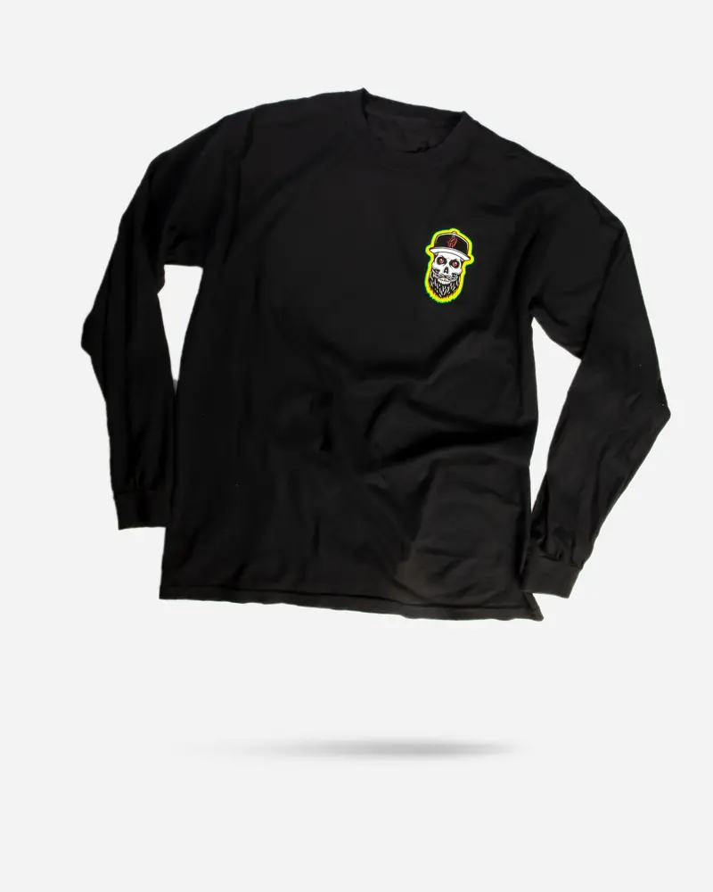 Adam's Skeleton Black Long-Sleeve T-Shirt 1