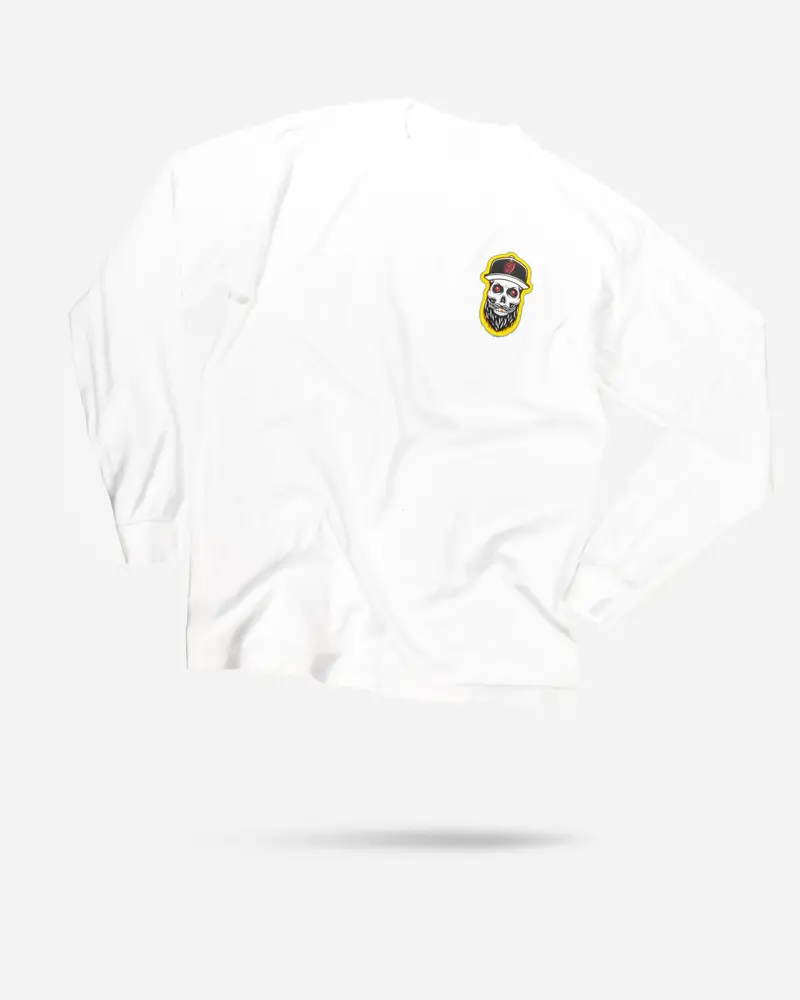 Adam's Skeleton White Long-Sleeve T-Shirt 1