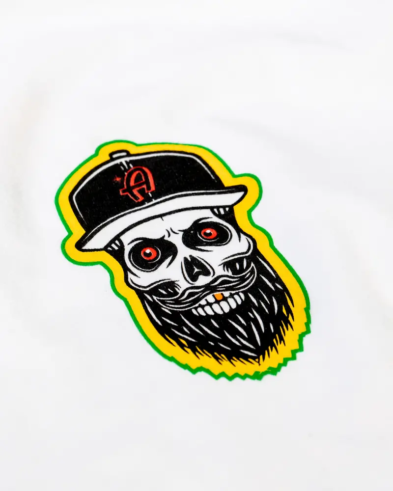 Adam's Skeleton White Long-Sleeve T-Shirt 2