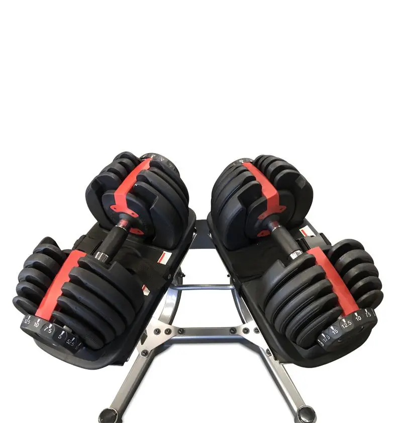Adjustable Dumbbell Set W/ Rack 1