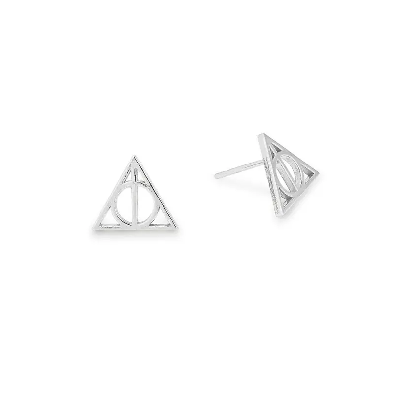 Alex And Ani Deathly Hallows Earrings Sterling Silver 1
