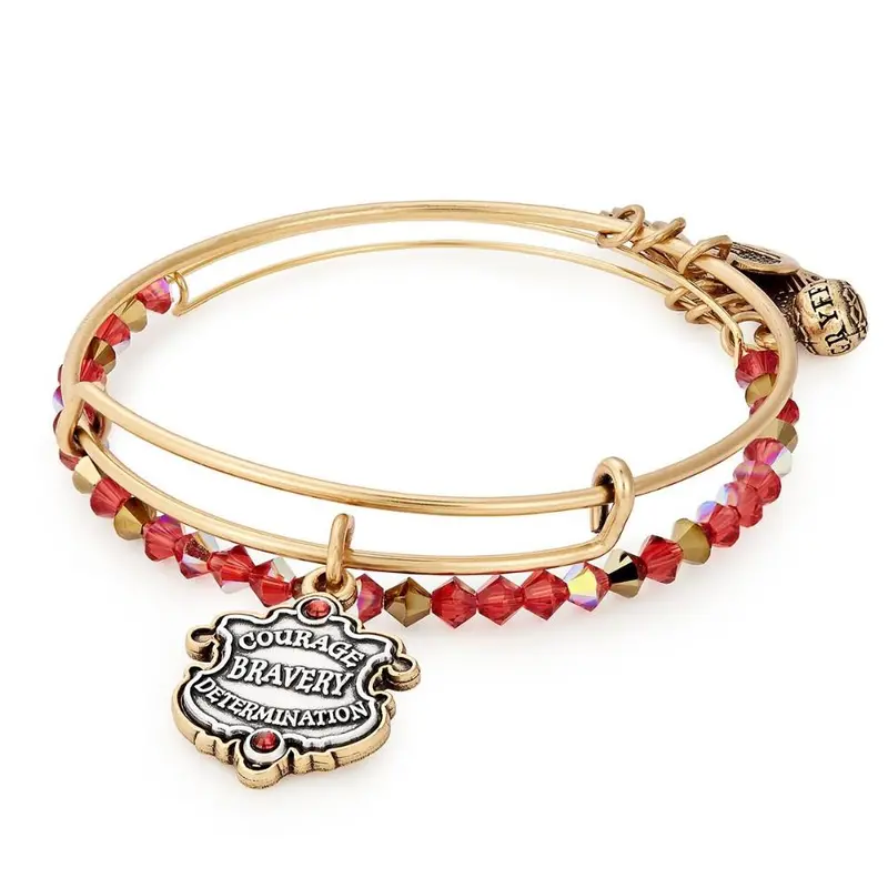 Alex And Ani Harry Potter Gryffindor Motto Bracelet, Set Of 2 1
