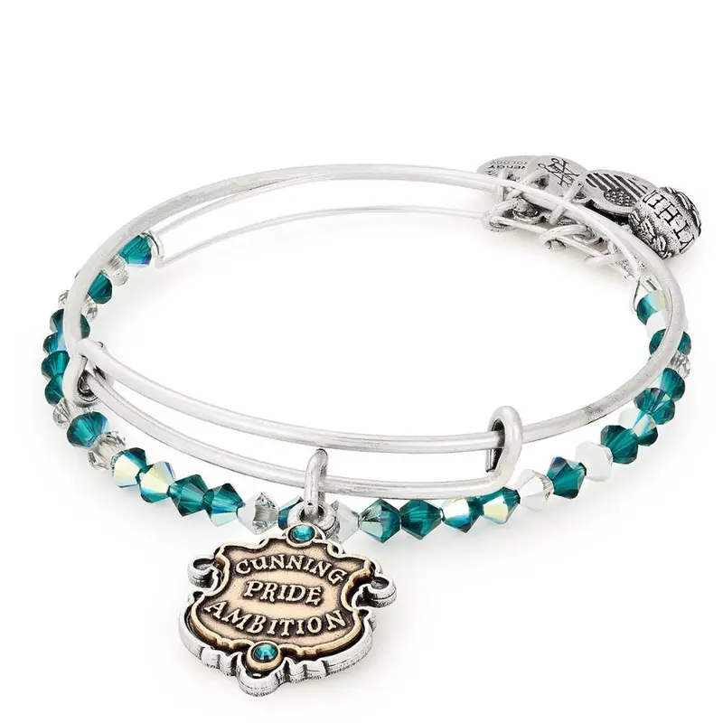 Alex And Ani Harry Potter Slytherin Motto Bracelet, Set Of 2 1