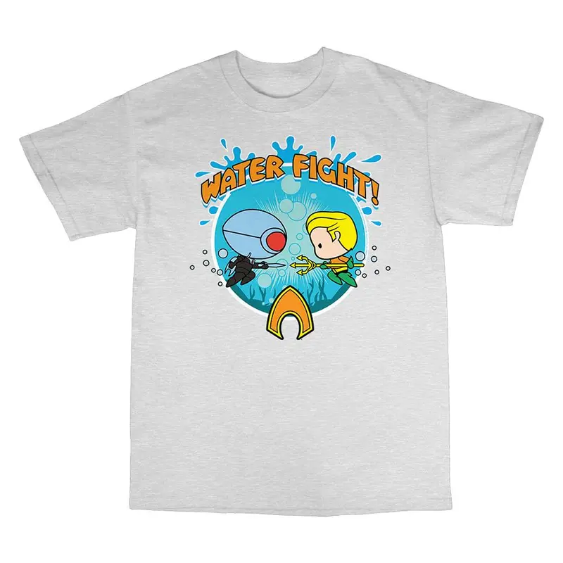 Aquaman + Black Manta Water Fight Chibi Toddler T-Shirt 1