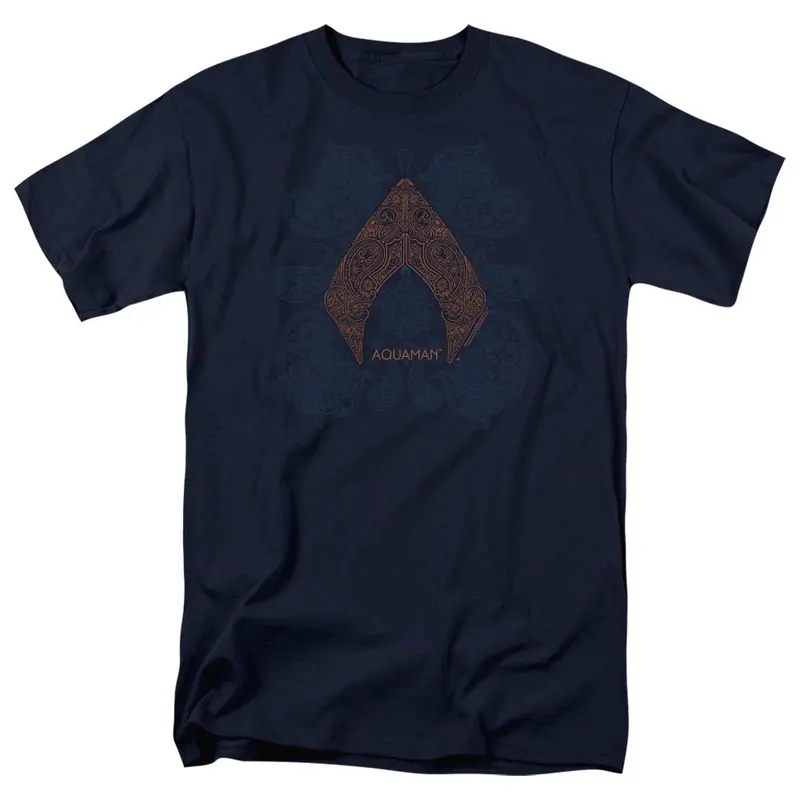 Aquaman Movie Aqua Paisley T-Shirt 1