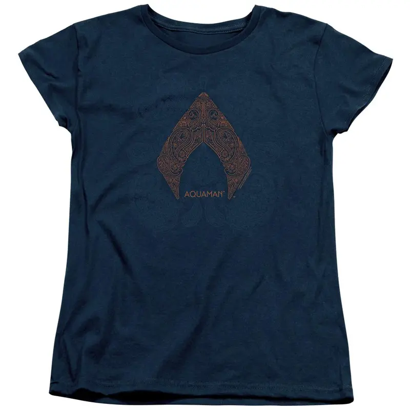 Aquaman Movie Aqua Paisley Women's T-Shirt 1