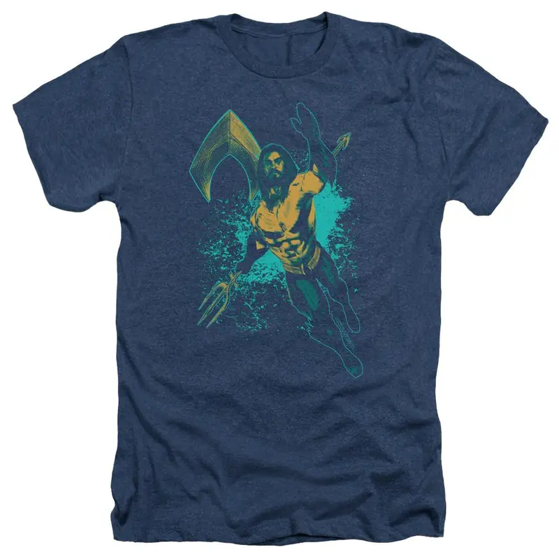 Aquaman Movie Make A Splash Heather T-Shirt 1
