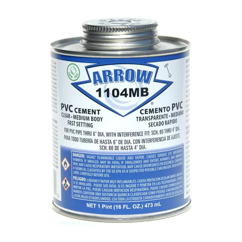 Arrow - 1104Mb-P - Medium Bodied Pvc Cement (Pint) 1