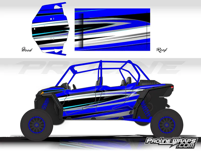 Atomic Wrap Kit for Polaris RZR XP 4 Turbo S