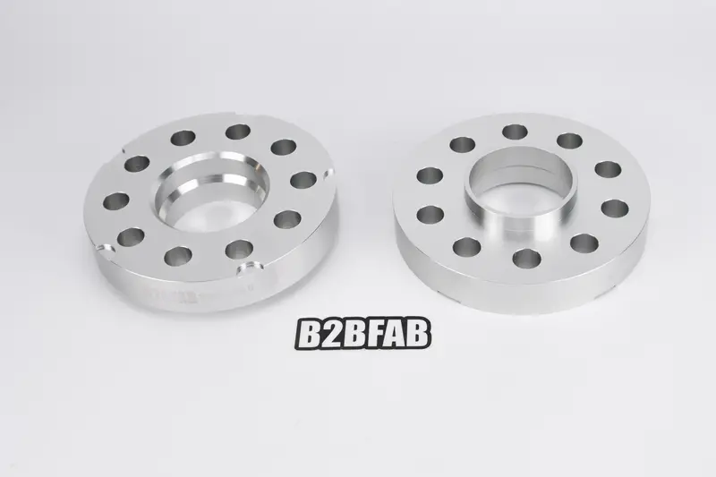 B2bfab 25Mm Wheel Spacer Pair, 5X112 For 66.6 Center Bore 1