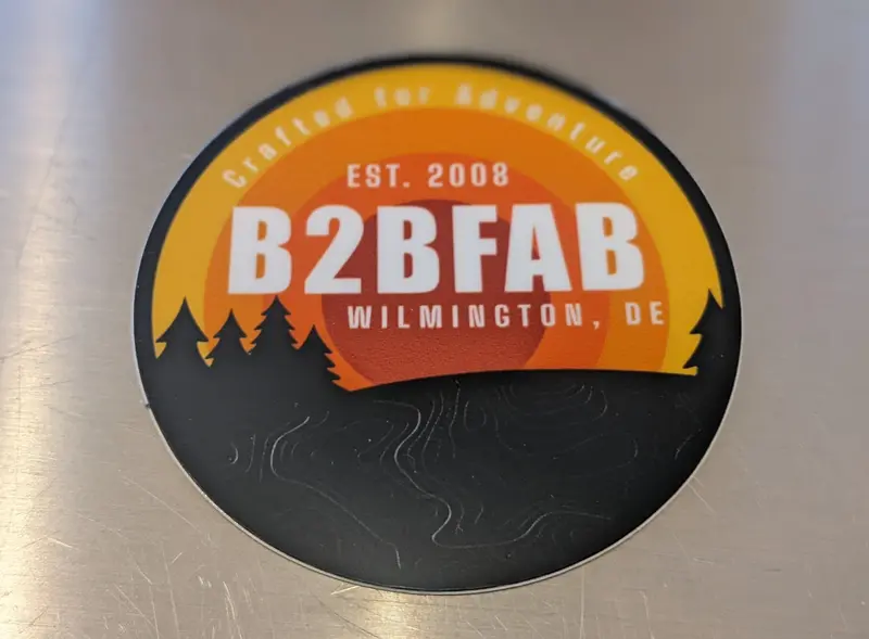 B2bfab Crafted For Adventure Die-Cut Sticker 1