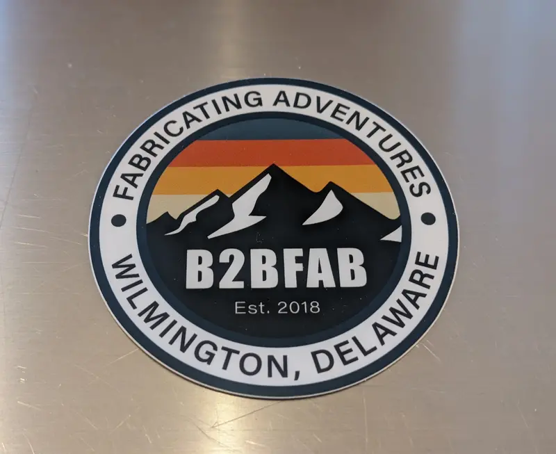 B2bfab Fabricating Adventures Die-Cut Sticker 1