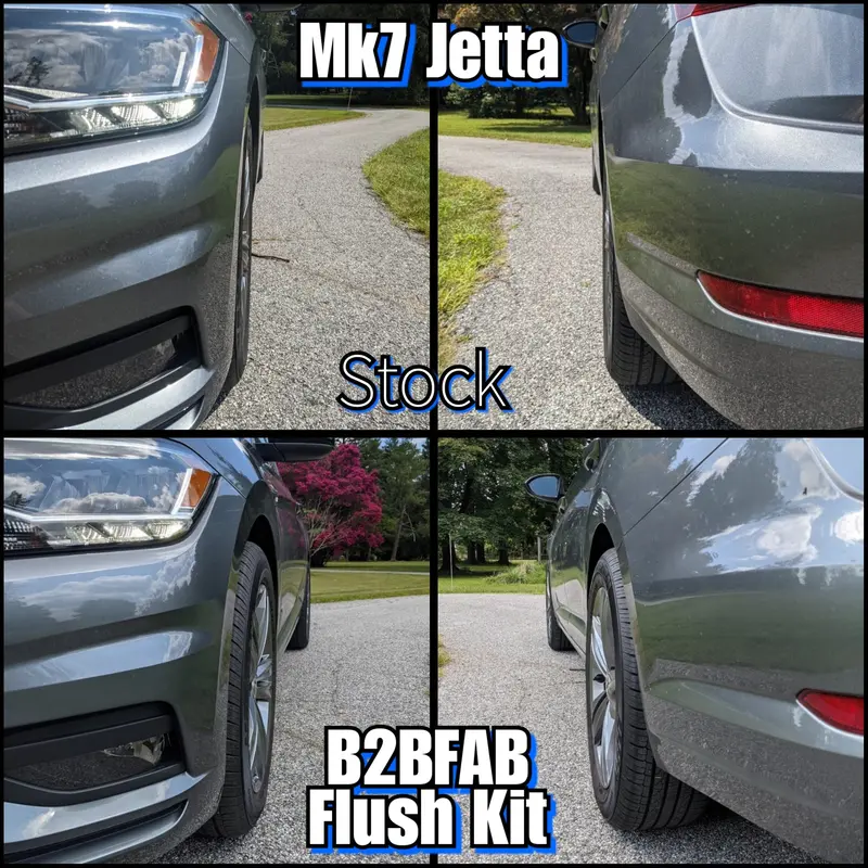 B2bfab Jetta 2019+ Flush Wheel Spacer Kit With Hardware 15Mm | 20Mm 1