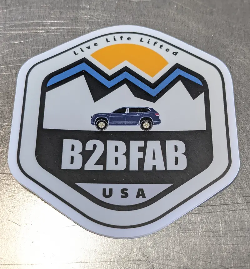 B2bfab Live Life Lifted Die-Cut Sticker 1