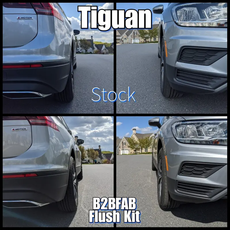 B2bfab Tiguan Flush Wheel Spacer Kit With Hardware 15Mm | 20Mm 1