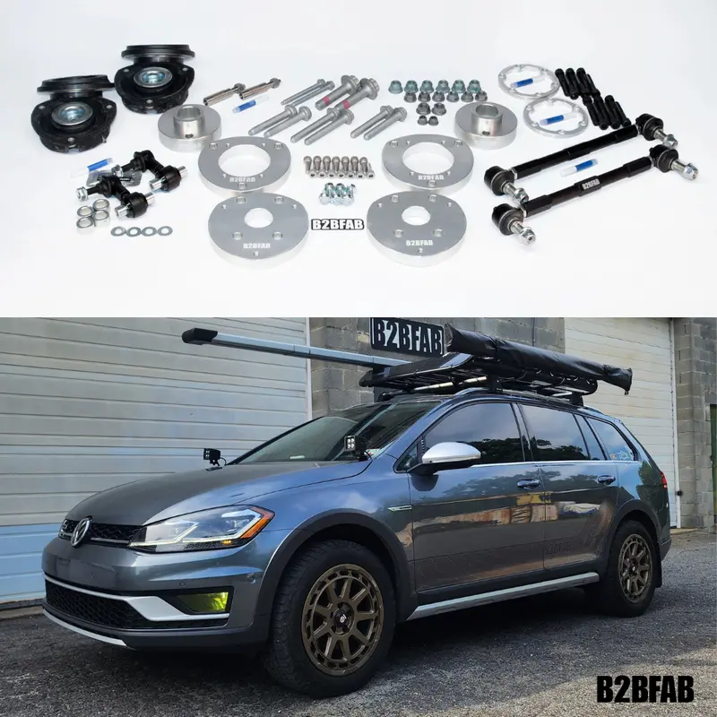B2bfab Vw Golf Alltrack Mk7 2017 To 2019 Complete Lift Kit Package 1