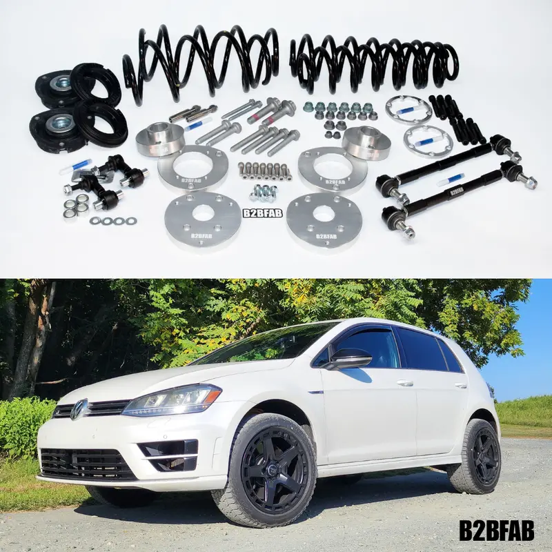 B2bfab Vw Golf R Mk7 2015 To 2020 Complete Lift Kit Package 1
