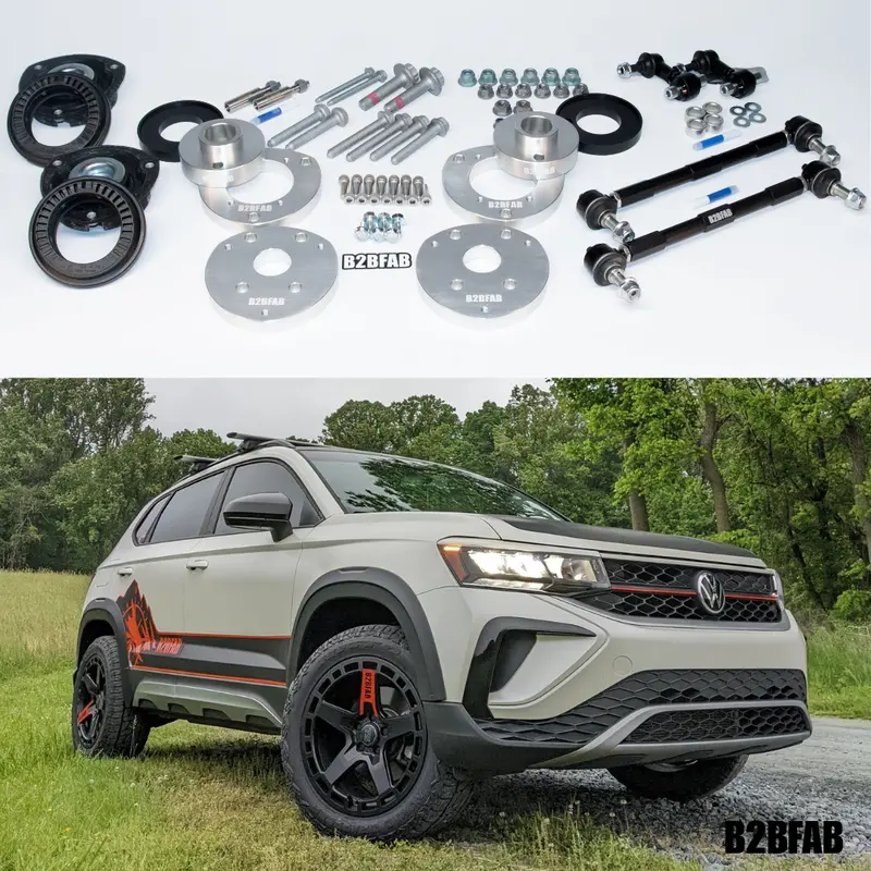 B2bfab Vw Taos 2022 To 2026 Level-2 Complete Lift Kit Package 1
