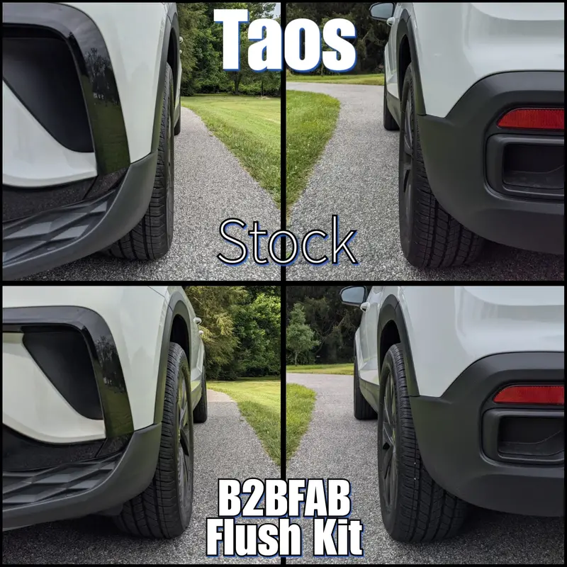 B2bfab Vw Taos Flush Wheel Spacer Kit With Hardware 15Mm | 20Mm 1