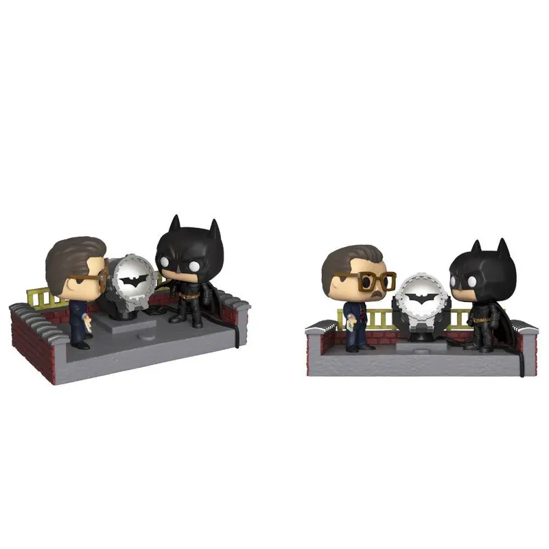 Batman 80Th - Funko Pop! Heroes Movie Moment Vinyl Collectibles From Batman Begins W/ Light Up Bat-Signal 1