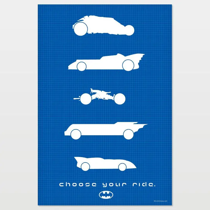 Batman Choose Your Ride Art Print 1