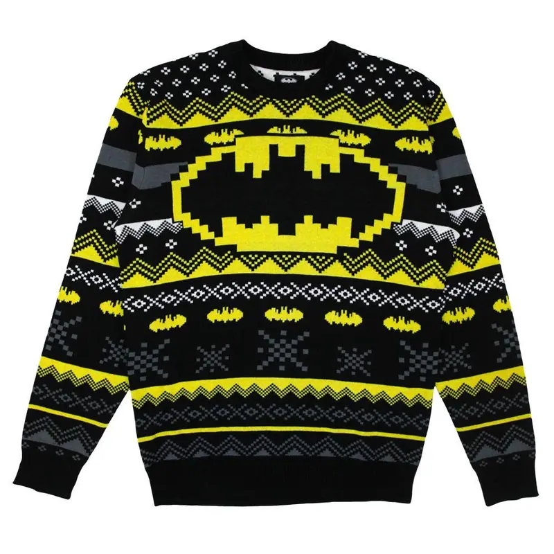 Batman Fleece Crewneck Holiday Sweater 1