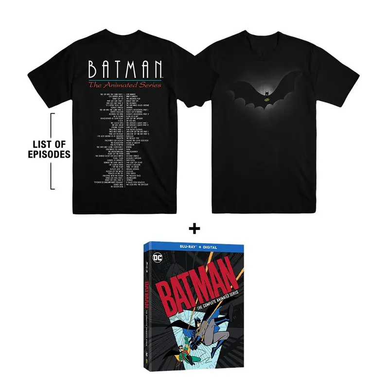 Batman: The Complete Animated Series (Bd) + Exclusive Episodes T-Shirt 1