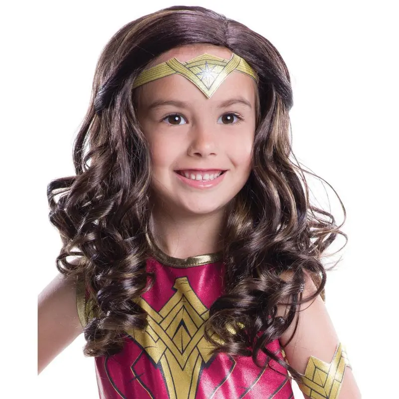 Batman V Superman: Dawn Of Justice Wonder Woman Child Wig 1
