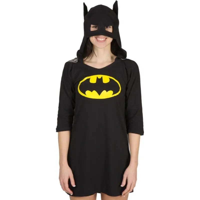 Batman Women's Dorm Shirt With Removable Cape 1