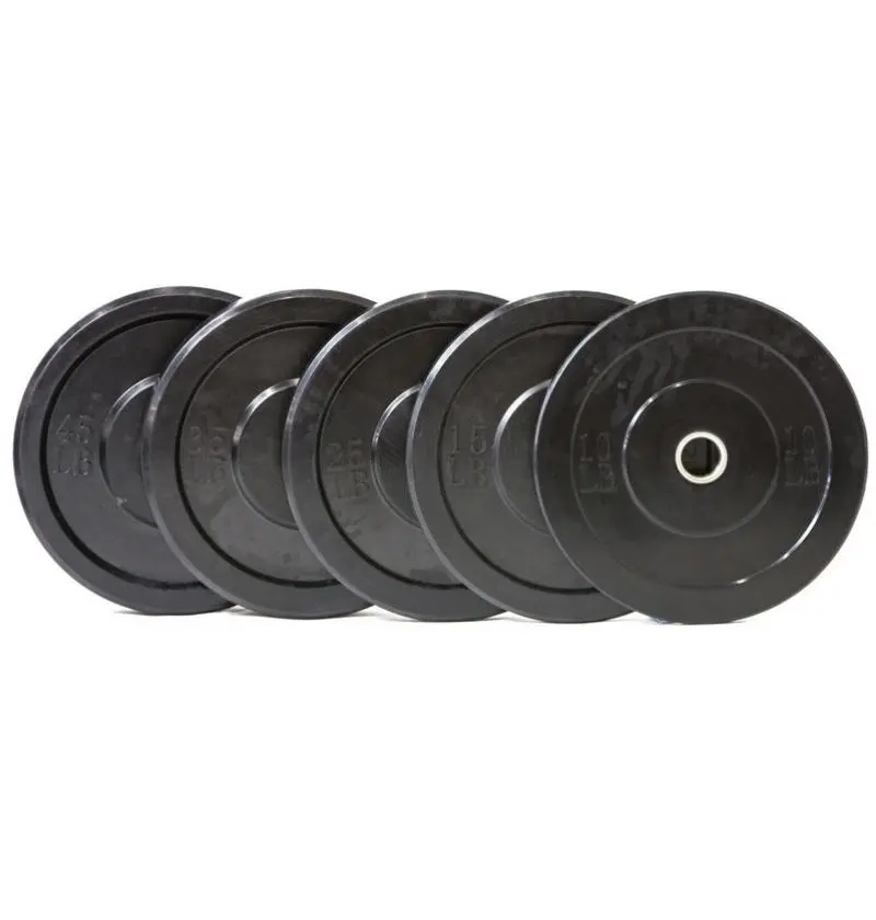 Black Bumper Plate Set (260Lb) (Out Of Stock) 1