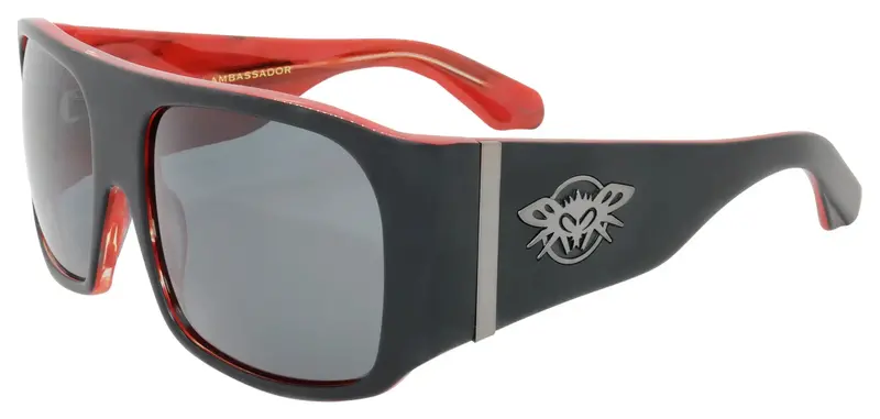 Black Fly Ambassador / Dennis Rodman Signature Model-Matte Black & Red W/ Smoke Lens 1