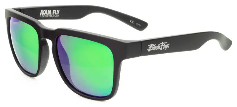 Black Flys Aqua Fly - Floating Green Polarized Sunglass 1