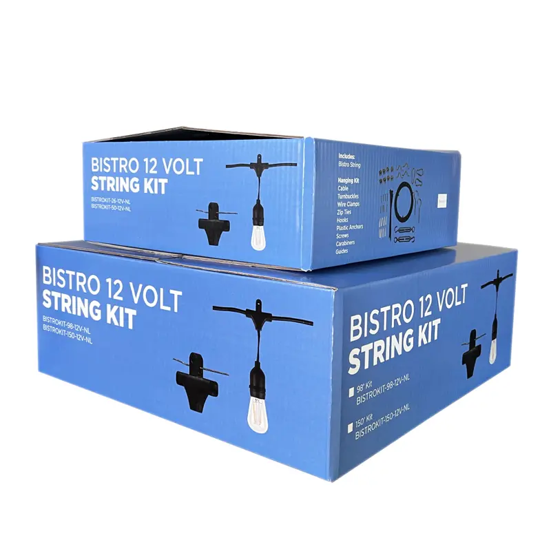 Brilliance - 26' Bistro 12V String Light Kit (Bulbs Not Included) - Bistrokit-26-12V-Nl 1