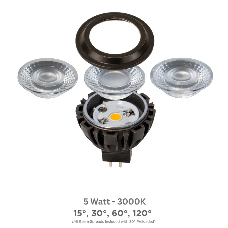 Brilliance - Mr16 Led Gen6 Bulb (5 Watt, 3000K, Swappable Optics) 1