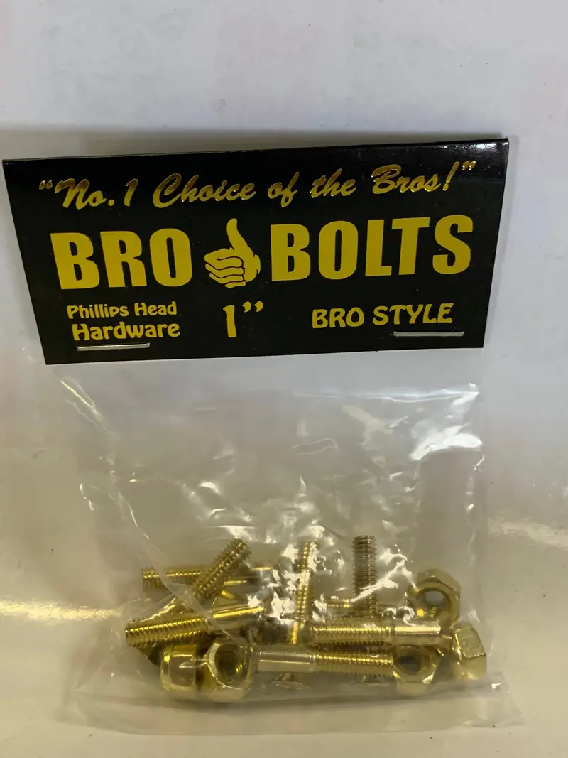 Bro Style 1 " Gold Phillips Bolts 1