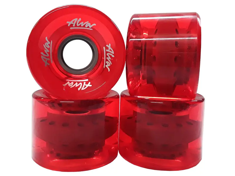 Cruiser Wheels - Clear Red 1