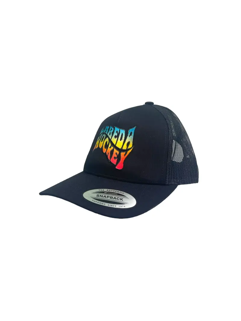 Curve Bill Hat – 5 Panel Retro Trucker Labeda Tie Dye 1