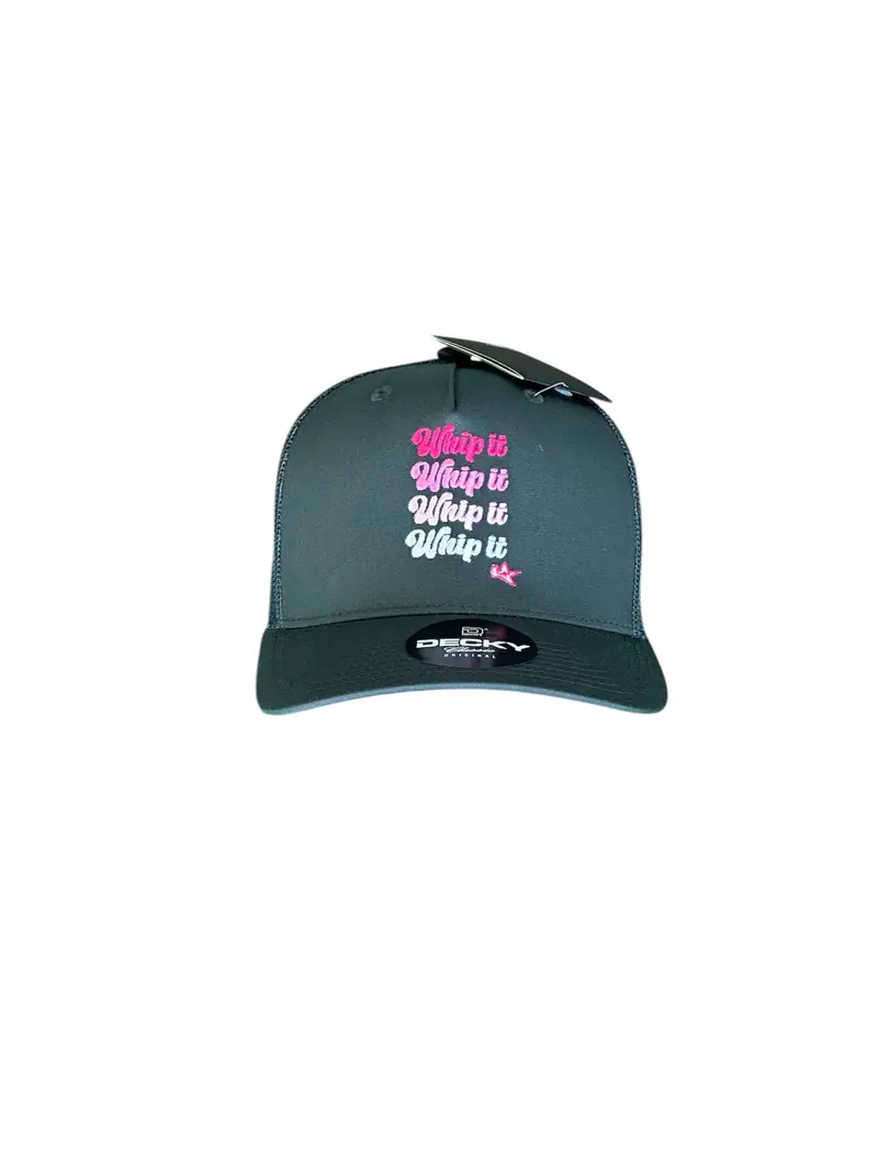 Curve Bill Hat – 5 Panel Retro Trucker Labeda Whip It Multi 1