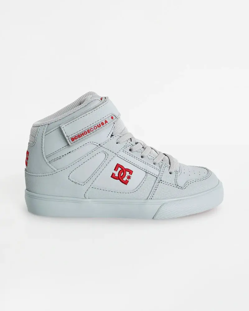 Dc Boys Pure High-Top Ev - Grey/Red 1