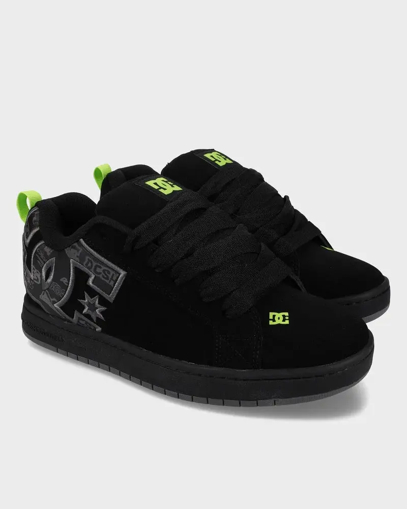 Dc Court Graffik - Black/Grey/Lime 1