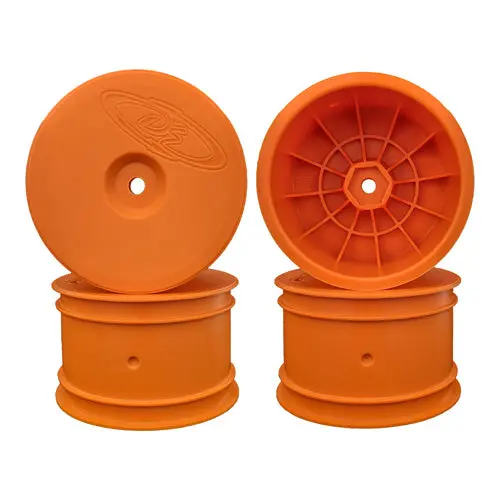 De Racing: Speedline Buggy Front Wheels For Tlr 22X-4 & Eb410 (Orange) 1