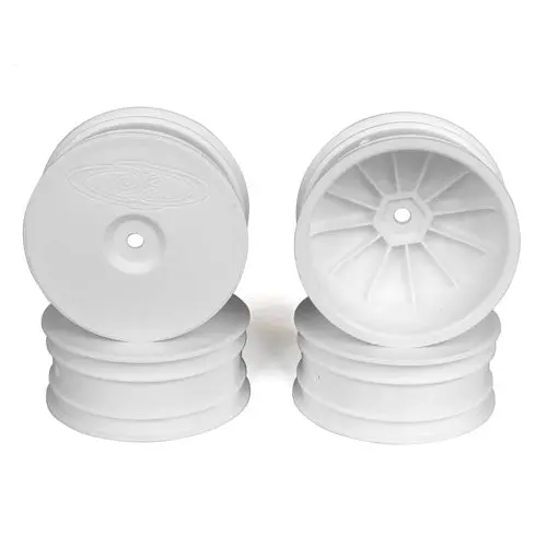 De Racing: Speedline Buggy Front Wheels For Tlr 22X-4 & Eb410 (White) 1