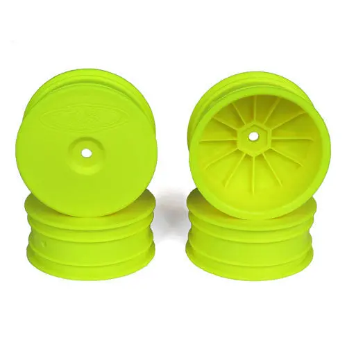De Racing: Speedline Buggy Front Wheels For Tlr 22X-4 & Eb410 (Yellow) 1