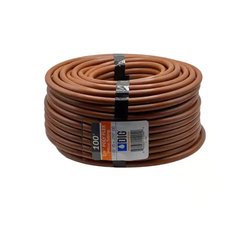 Dig - 1/4" Brown Micro Polyflex Tubing (.170 Id X .250 Od, 100') - 12-404Fx 1