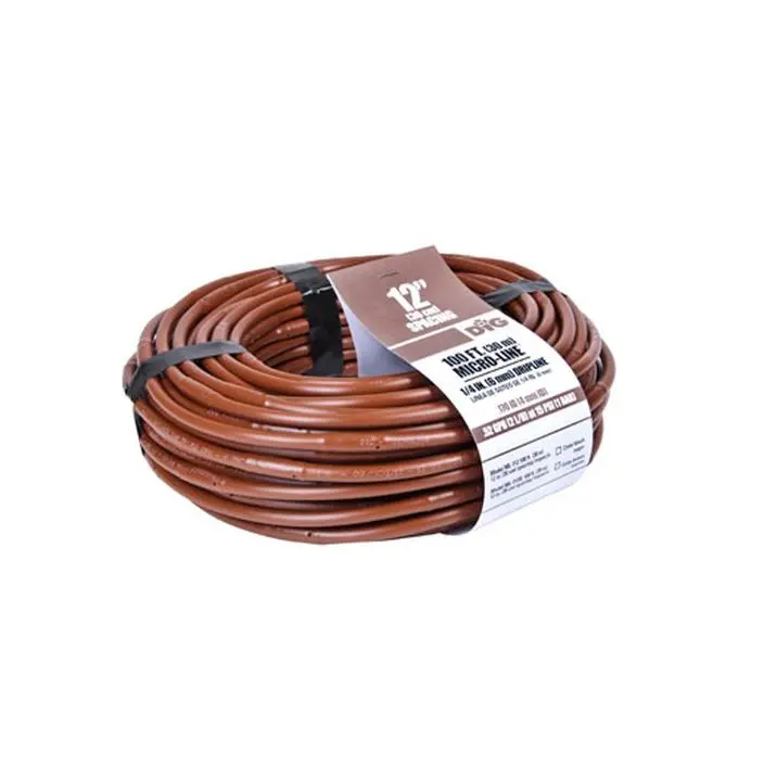 Dig - 1/4'' Microline Dripline W/ 12'' Spacing X 100' (Brown) .52 Gph - Ml-112B 1