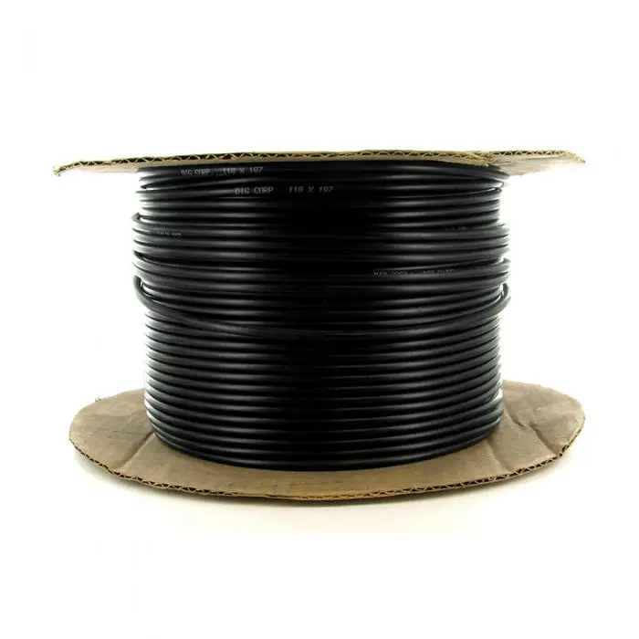 Dig - 1/8" Black Vinyl Tubing (.118 Id X .187 Od) (60 Psi) (500') - 12-042 1