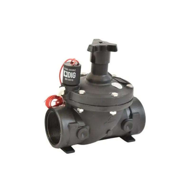 Dig - 2" In-Line Valve W/ Flow Control & 24 Vac Solenoid - 33-017 1