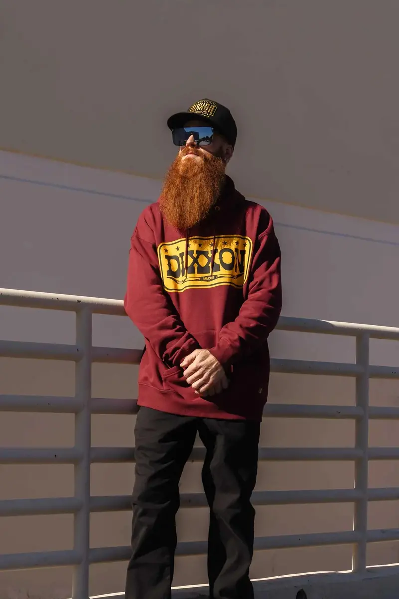 Dixxon Longhorn Pullover Hood - Maroon 1