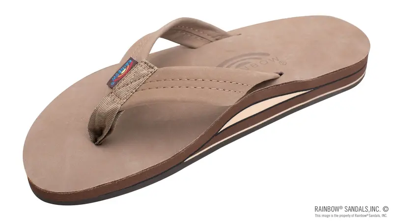 Double Layer Premier Leather With Arch Support - Dark Brown 302Alts 1