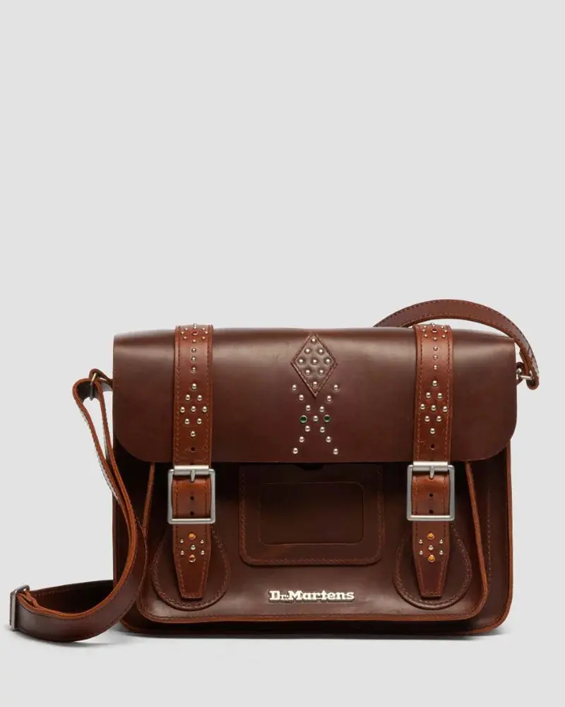 Dr. Martens 11" Leather Satchel - Amber Tan Mayhem Rb 1
